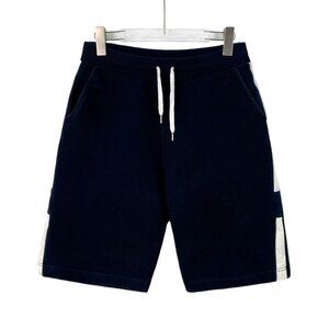 Hermès Navy Blue Cotton Drawstring Casual Shorts S